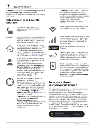 2024 Tesla Model 3 Bedienungsanleitung | Niederländisch