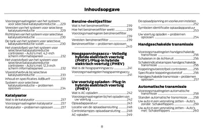 2022-2024 Ford Kuga Vignale/Kuga Vignale Hybrid Owner's Manual | Dutch