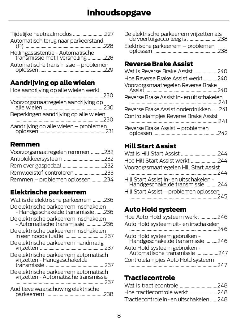 2024 Ford Kuga Owner's Manual | Dutch