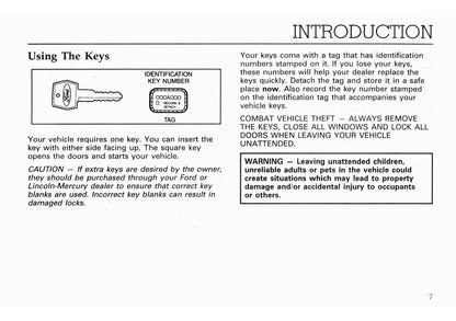 1994 Ford F Series Diesel/B Series Diesel Owner's Manual | English