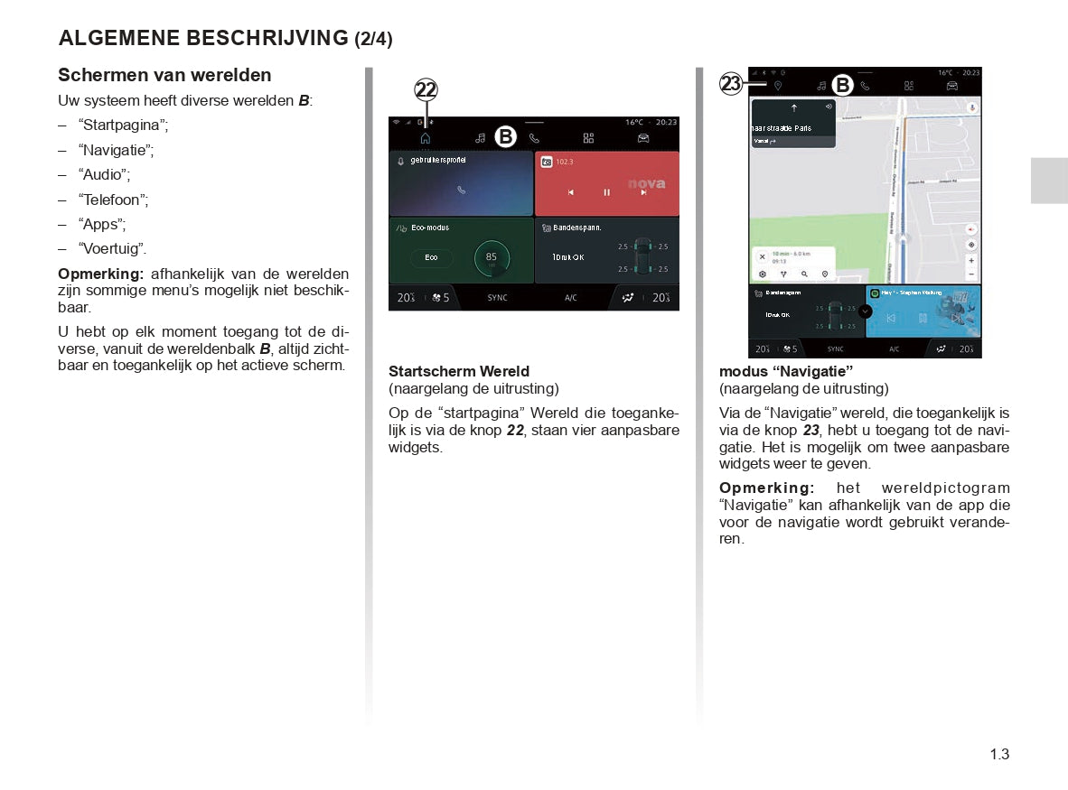 Renault OpenR Link User's Manual | Dutch