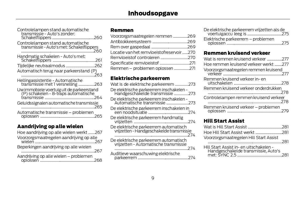 2022-2024 Ford Kuga Vignale/Kuga Vignale Hybrid Owner's Manual | Dutch