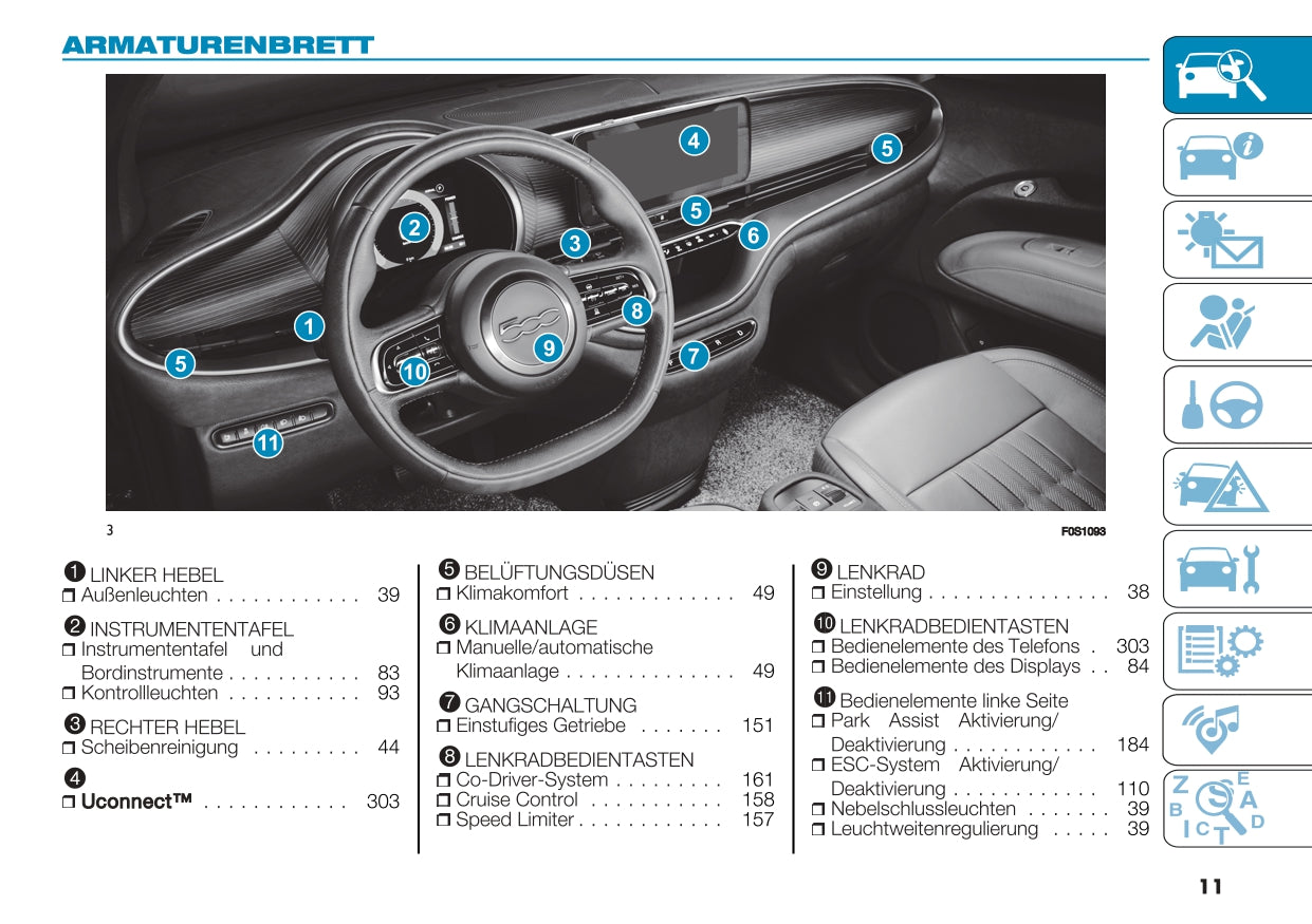 2023 Fiat 500e Owner's Manual | German