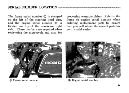 1972-1973 Honda CB350F Owner's Manual | English