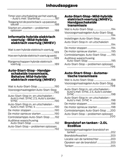 2022-2024 Ford Transit Owner's Manual | Dutch