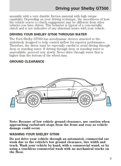 2007 Ford Shelby GT500 Owner's Manual | English