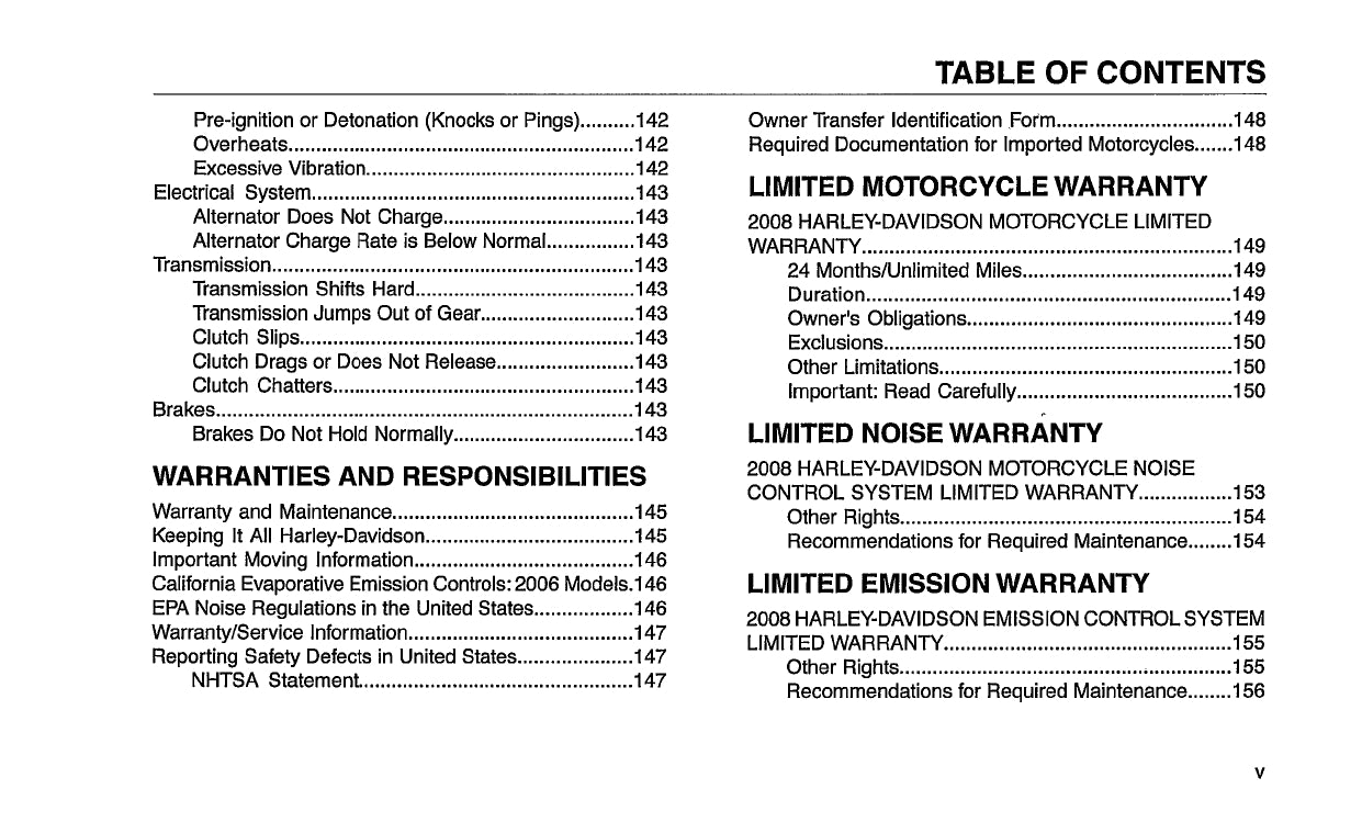 2008 Harley-Davidson Dyna Owner's Manual | English