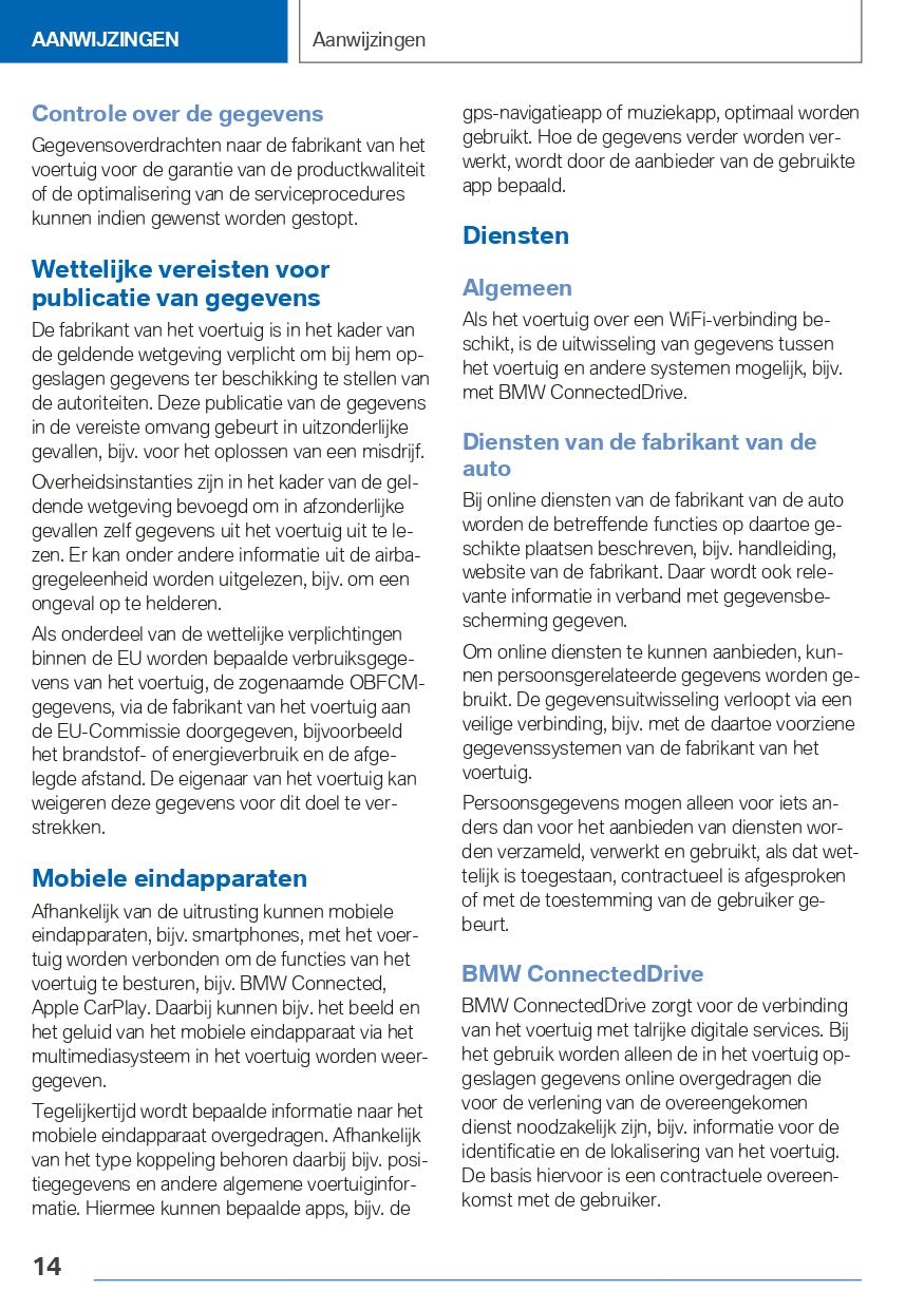 2022 BMW 3 Series Touring Plug In Hybrid Owner's Manual | Dutch