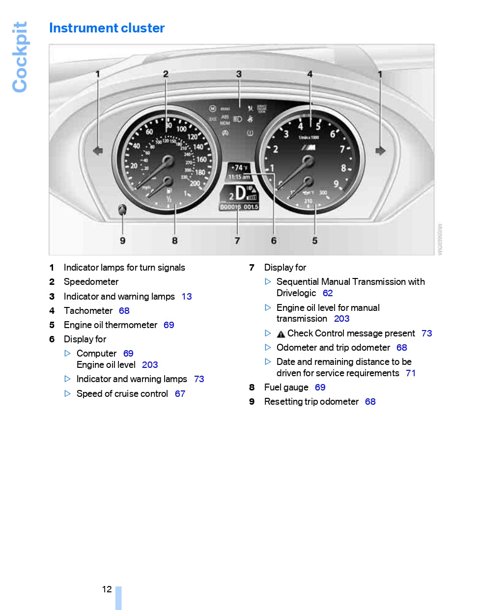 2007 BMW M6 Coupé Owner's Manual | English