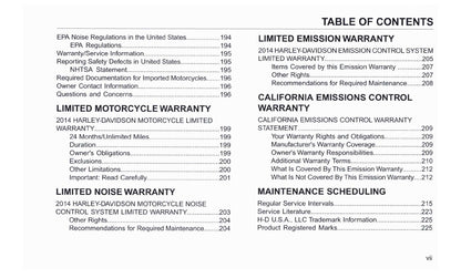 2014 Harley-Davidson Police Models Owner's Manual | English