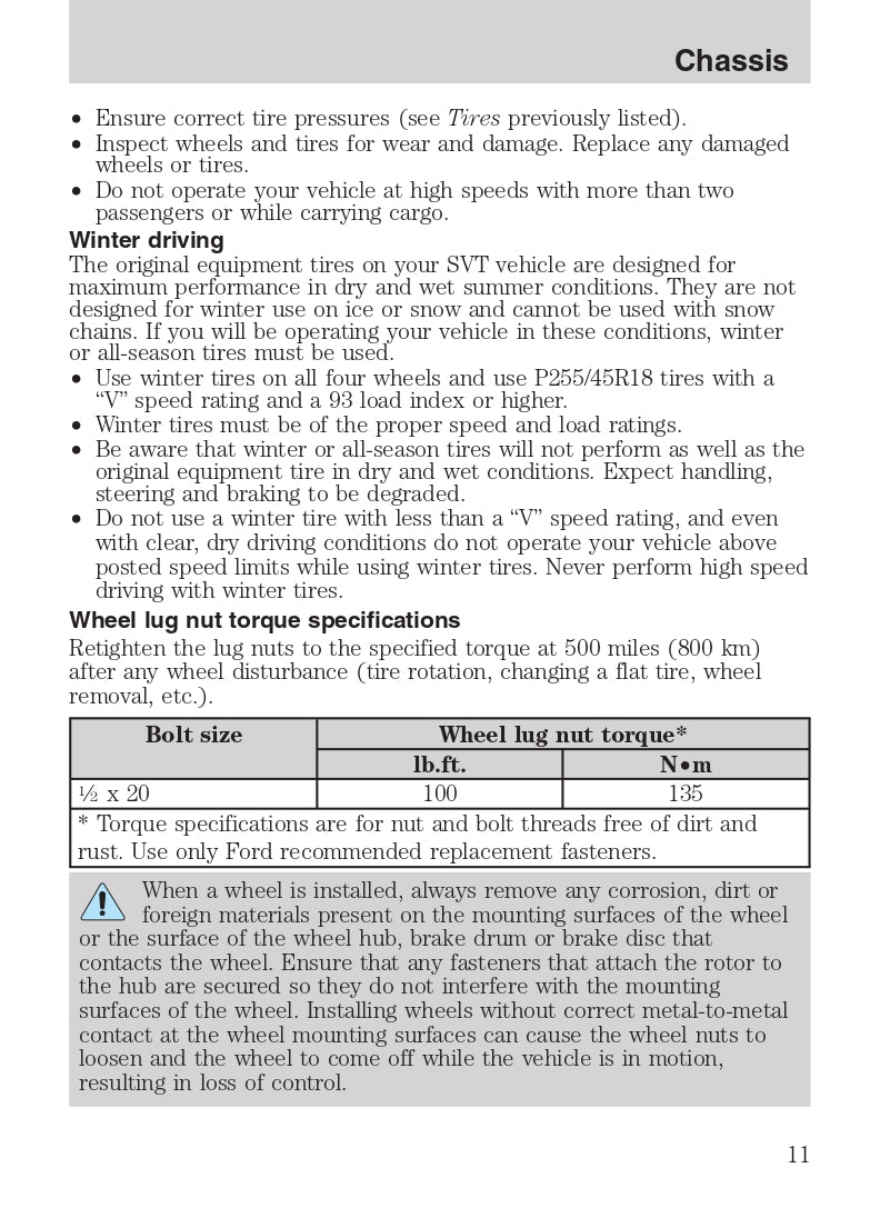 2007 Ford Shelby GT500 Owner's Manual | English