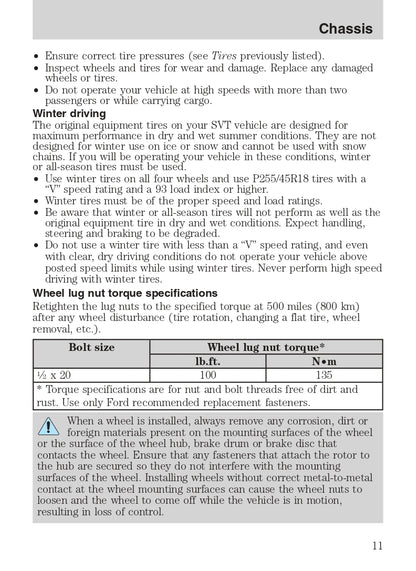 2007 Ford Shelby GT500 Owner's Manual | English