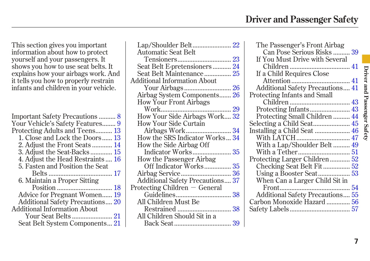 2008 Acura RL Owner's Manual | English