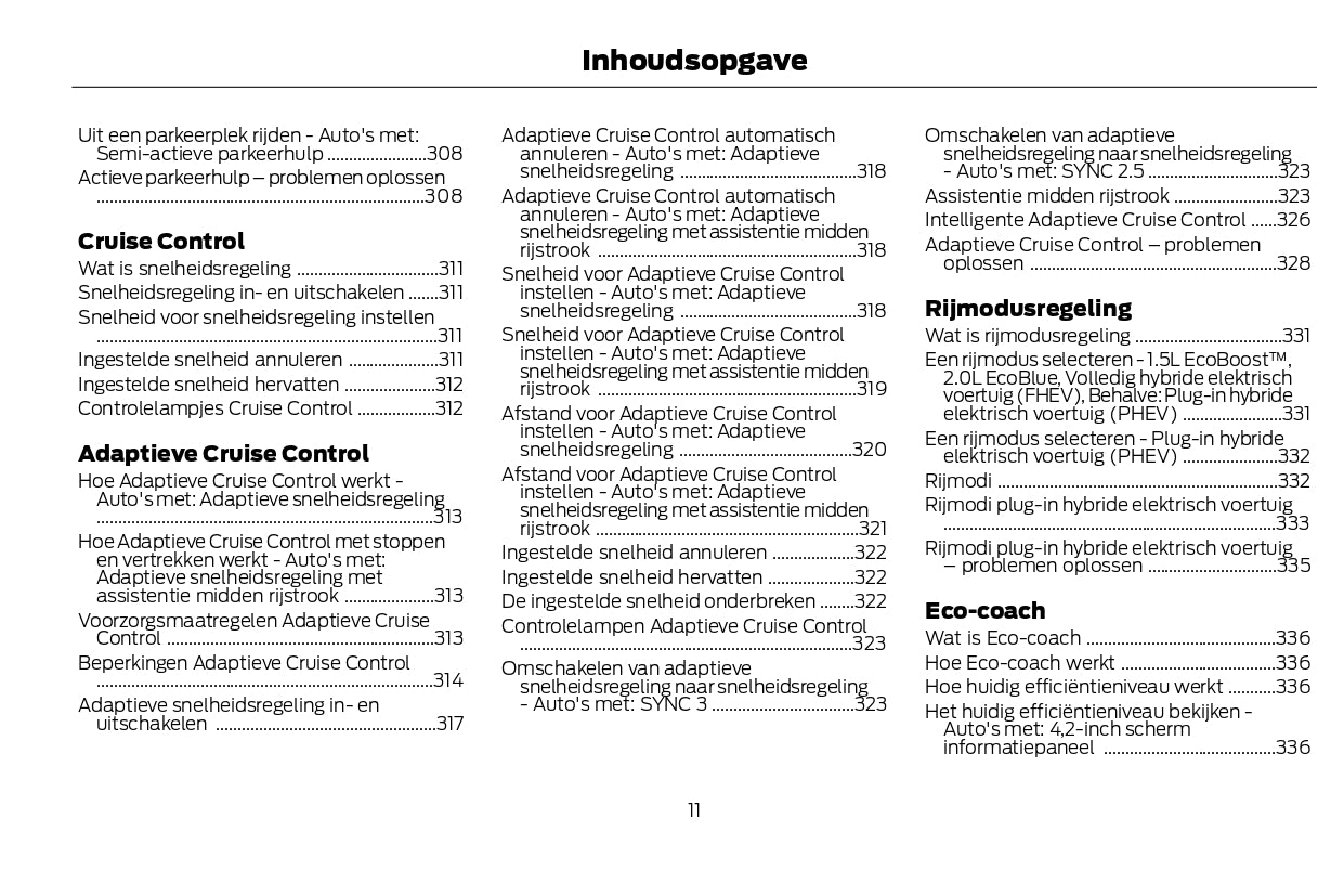 2022-2024 Ford Kuga Vignale/Kuga Vignale Hybrid Owner's Manual | Dutch