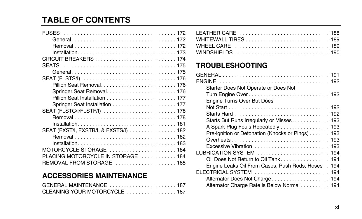 2002 Harley-Davidson Softail Owner's Manual | English