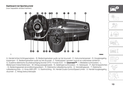 2023 Fiat 500/500C Gebruikershandleiding | Nederlands