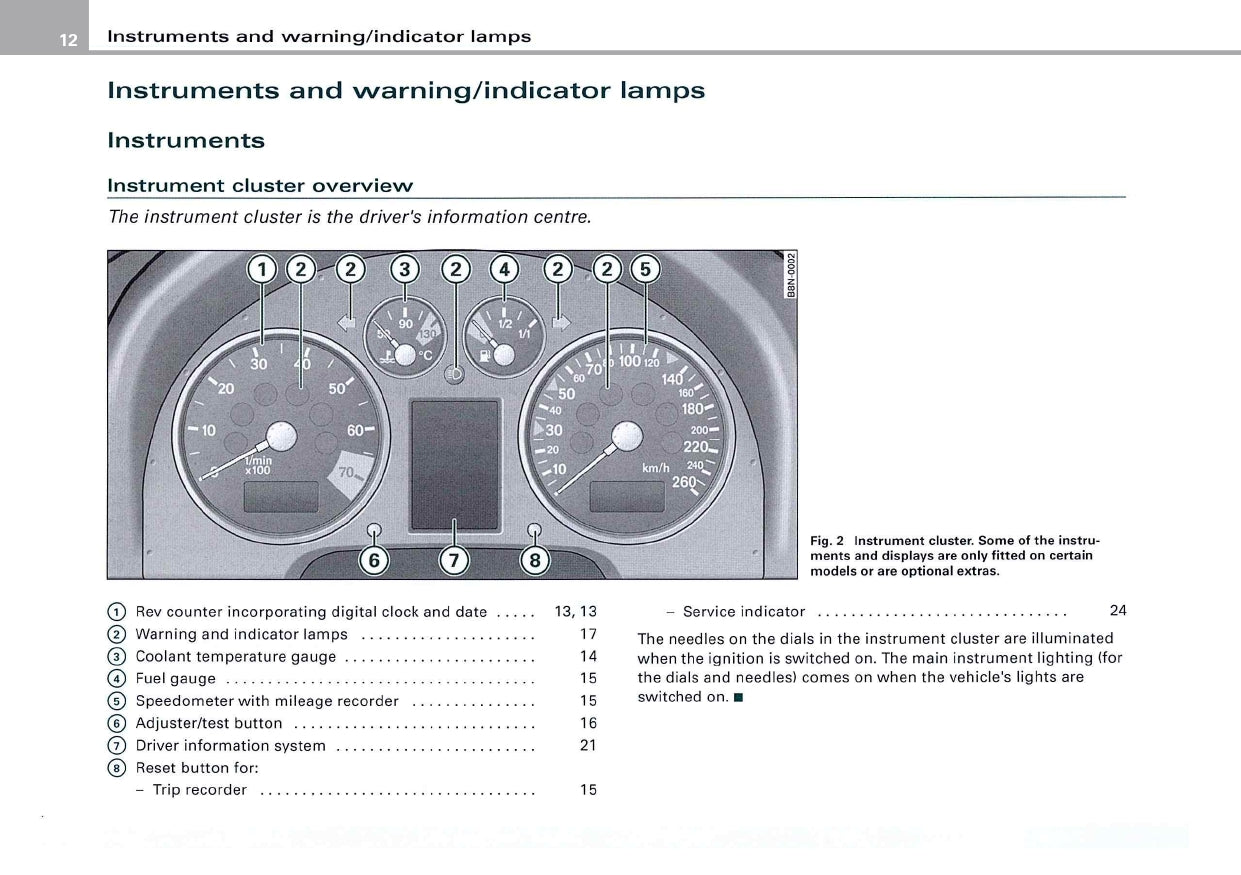 2004 Audi TT/TT Coupé Owner's Manual | English