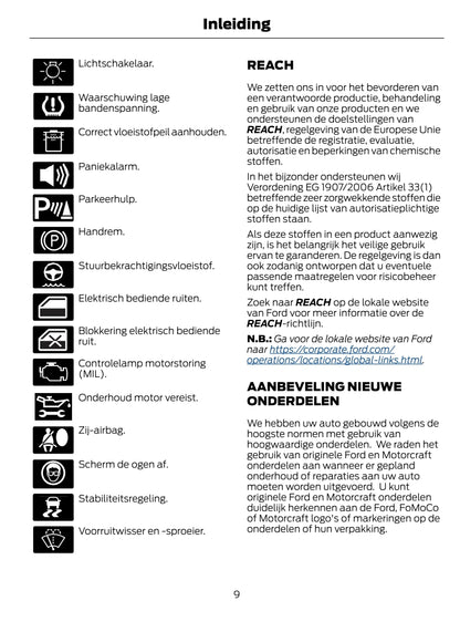 2021-2023 Ford Tourneo Courier/Transit Courier Owner's Manual | Dutch