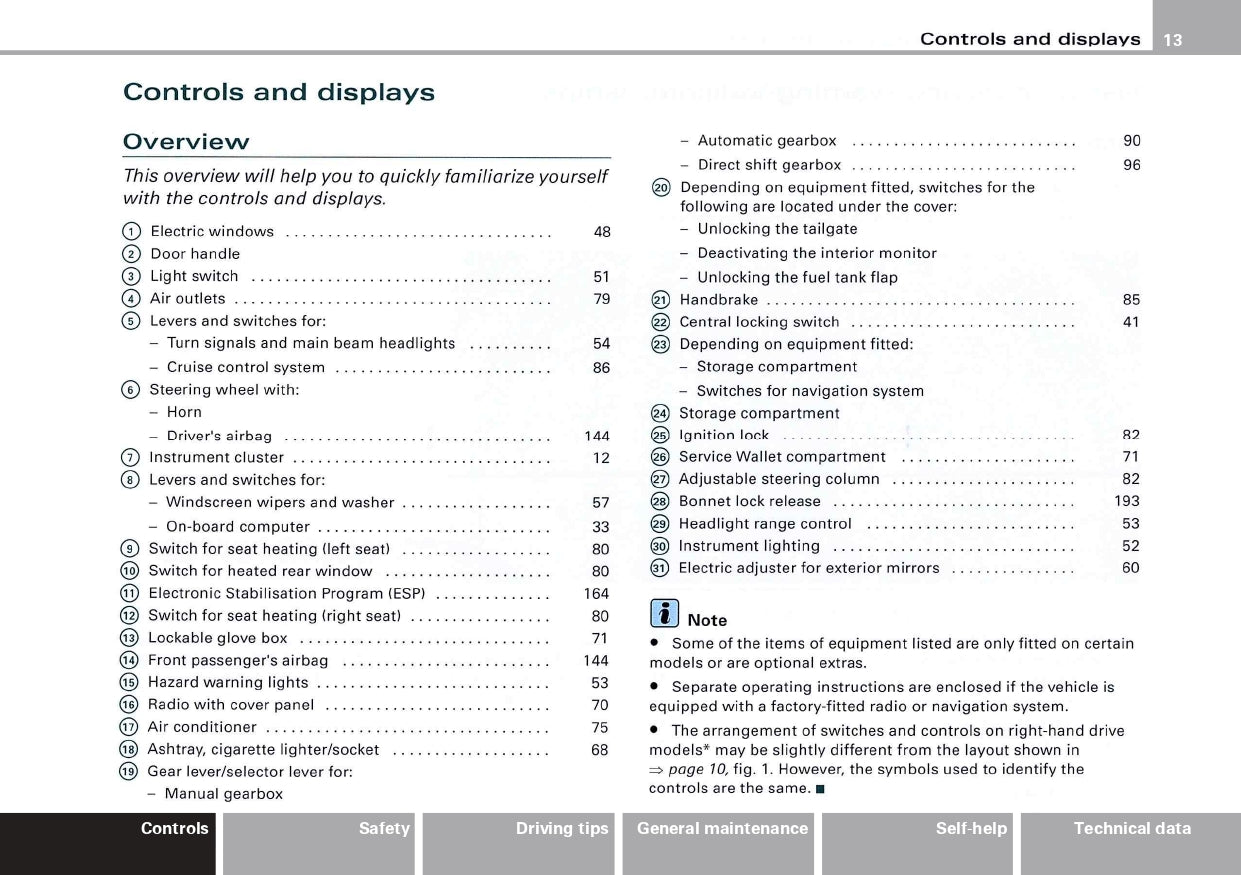 2005 Audi TT/TT Coupé Owner's Manual | English