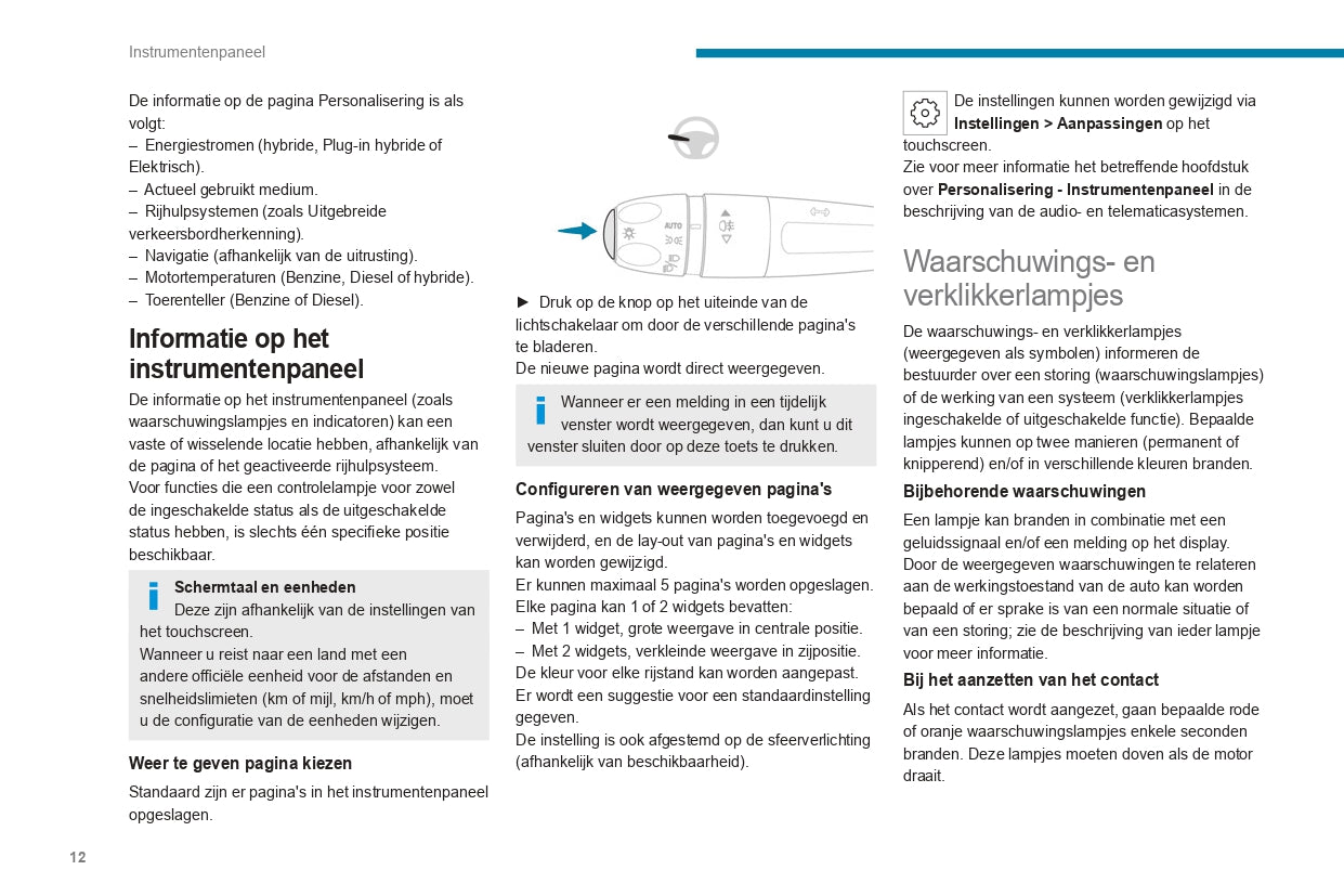 2023-2024 Peugeot 308/308SW Owner's Manual | Dutch