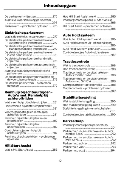 2022-2024 Ford Transit Owner's Manual | Dutch