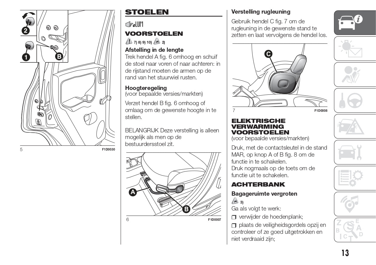 2016 Fiat Panda Gebruikershandleiding | Nederlands