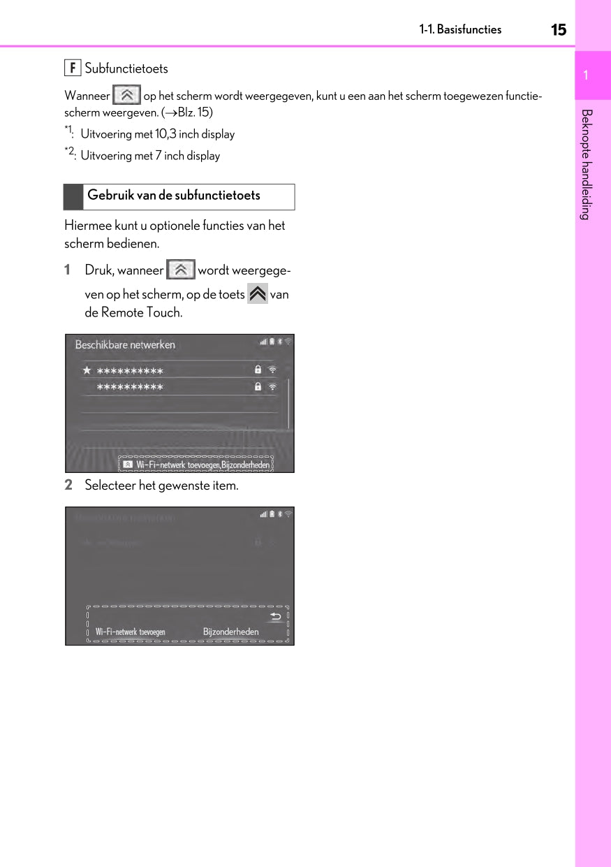 2020-2023 Lexus UX 300e Infotainment Manual | Dutch