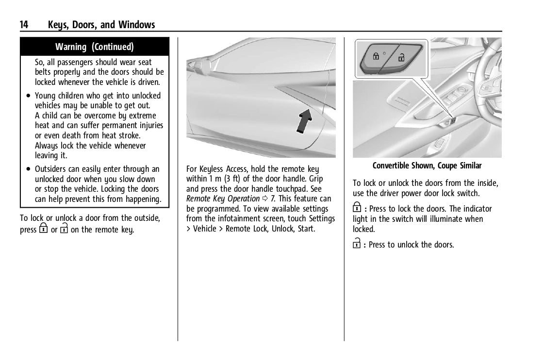 2023 Chevrolet Corvette Owner's Manual | English