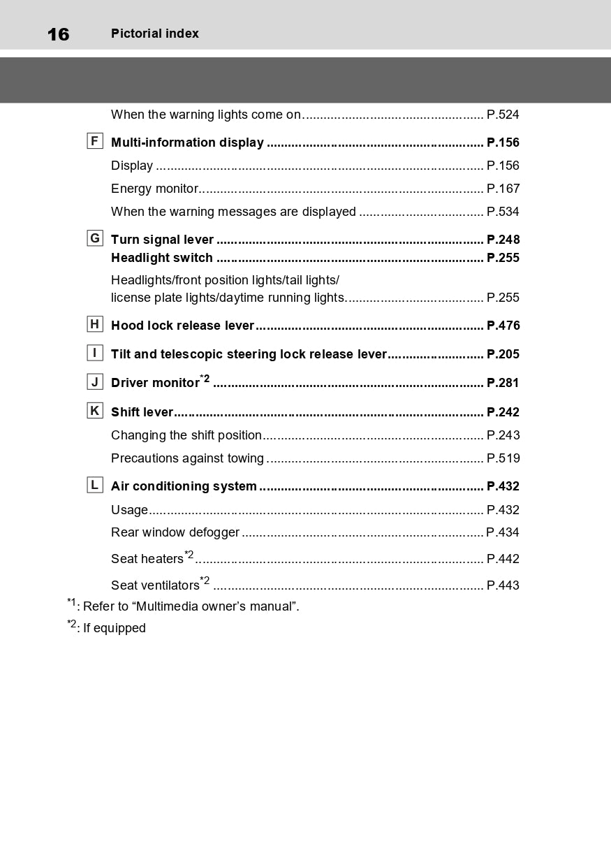 2023-2024 Toyota Prius Owner's Manual | English