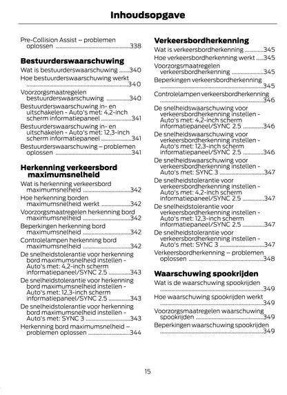 2022-2023 Ford Puma Owner's Manual | Dutch