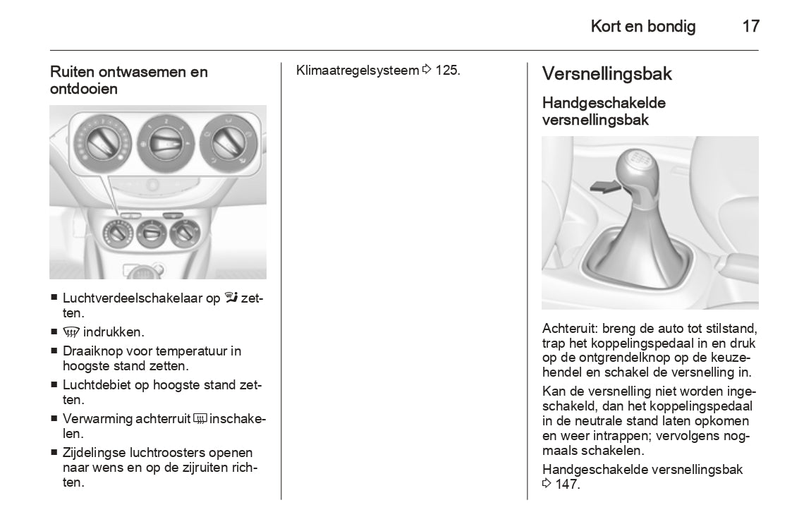 2015 Opel Corsa Gebruikershandleiding | Nederlands