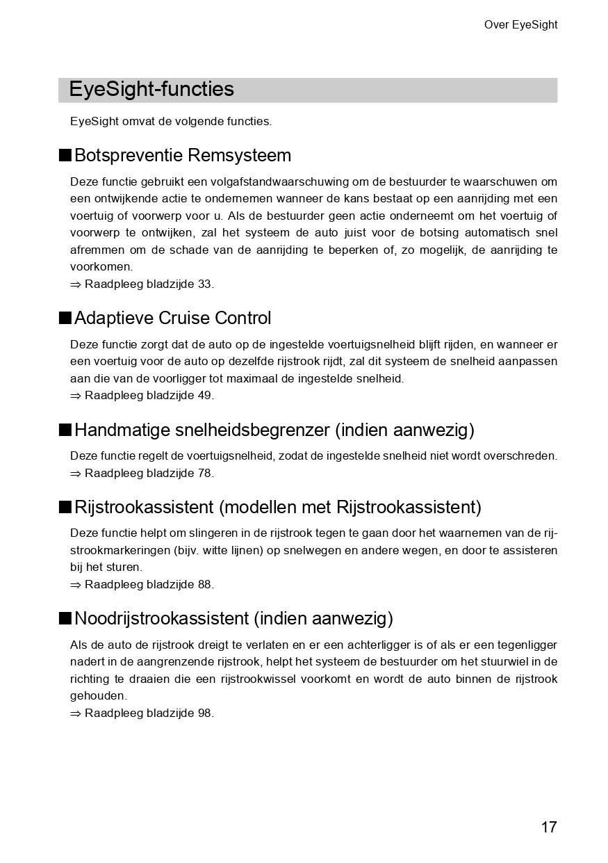 2020 Subaru Forester EyeSight Guide | Dutch