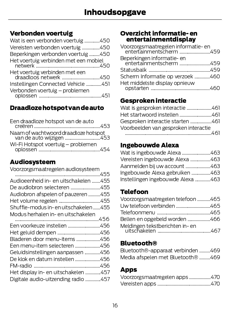 2024 Ford Kuga Owner's Manual | Dutch