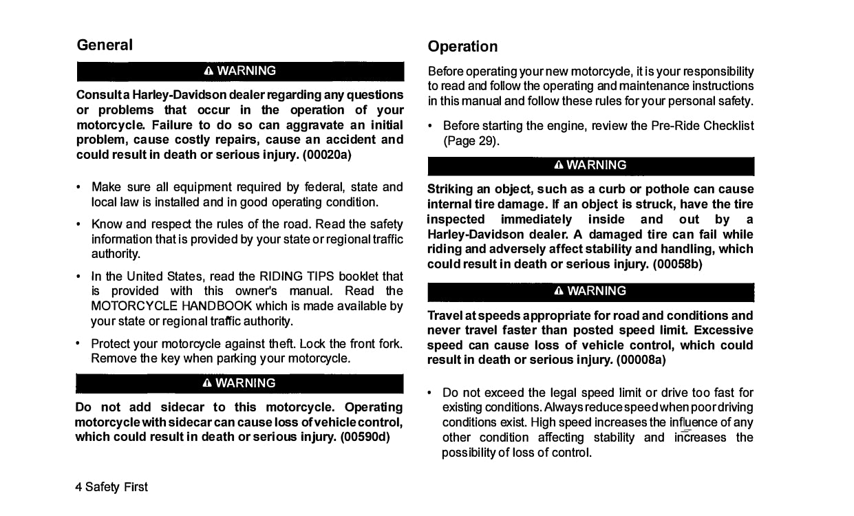 2019 Harley-Davidson FLHXSE Owner's Manual | English