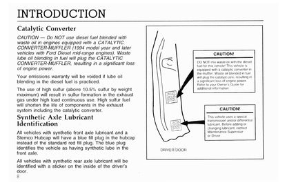 1996 Ford L-Series Owner's Manual | English