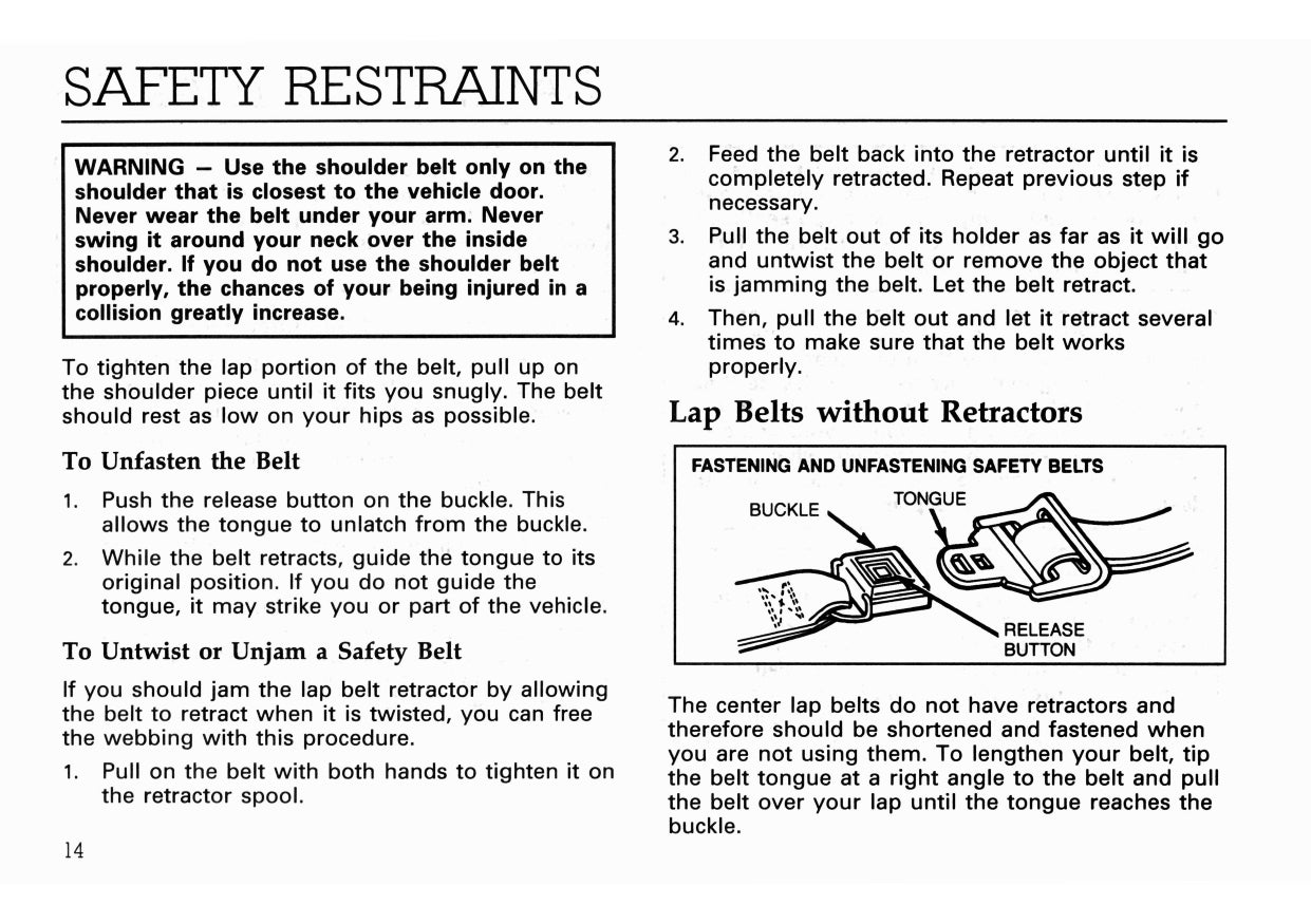 1994 Ford F Series Diesel/B Series Diesel Owner's Manual | English