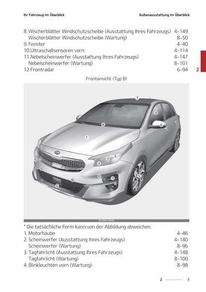 2021-2022 Kia Ceed Owner's Manual | German