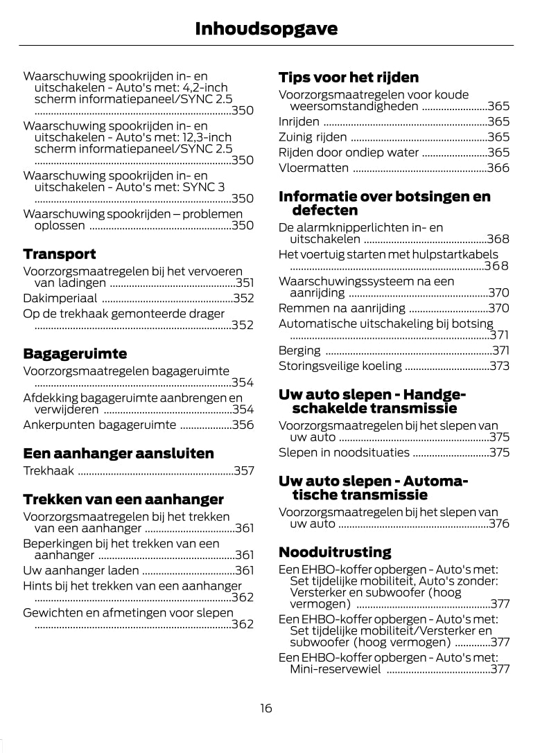 2022-2023 Ford Puma Owner's Manual | Dutch