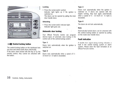 2003 Porsche 911 Carrera Owner's Manual | English