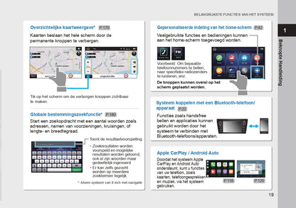 2019 Subaru Outback/Legacy Navigation Manual | Dutch