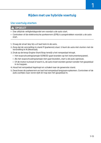 2024 Hyundai Kona Hybrid Owner's Manual | Dutch