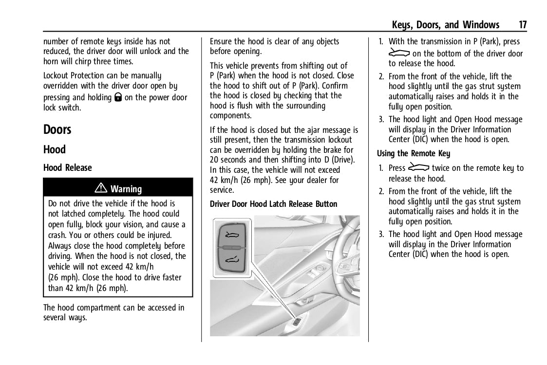 2023 Chevrolet Corvette Owner's Manual | English