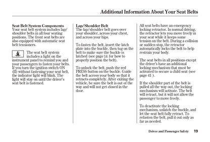 2004 Honda Element Owner's Manual | English