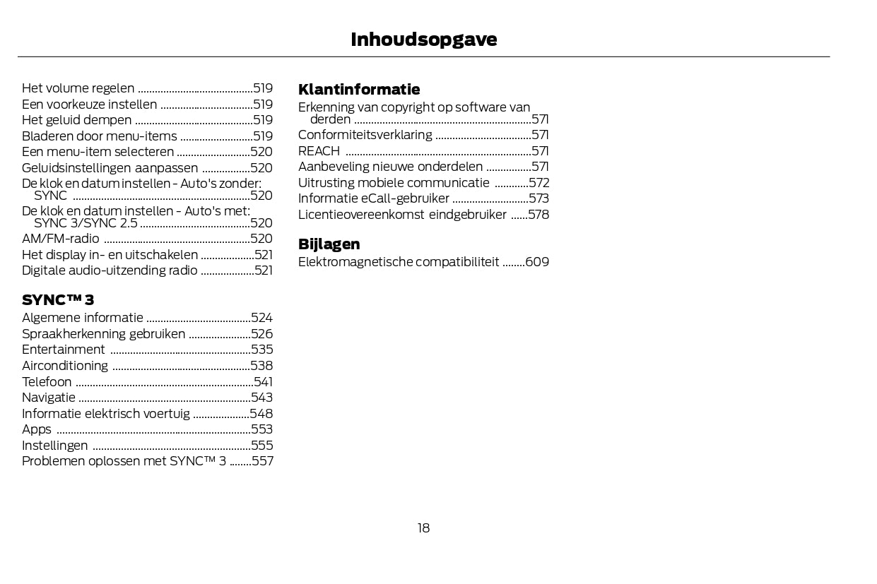 2022-2024 Ford Kuga Vignale/Kuga Vignale Hybrid Owner's Manual | Dutch