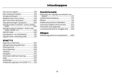 2022-2024 Ford Kuga Vignale/Kuga Vignale Hybrid Owner's Manual | Dutch