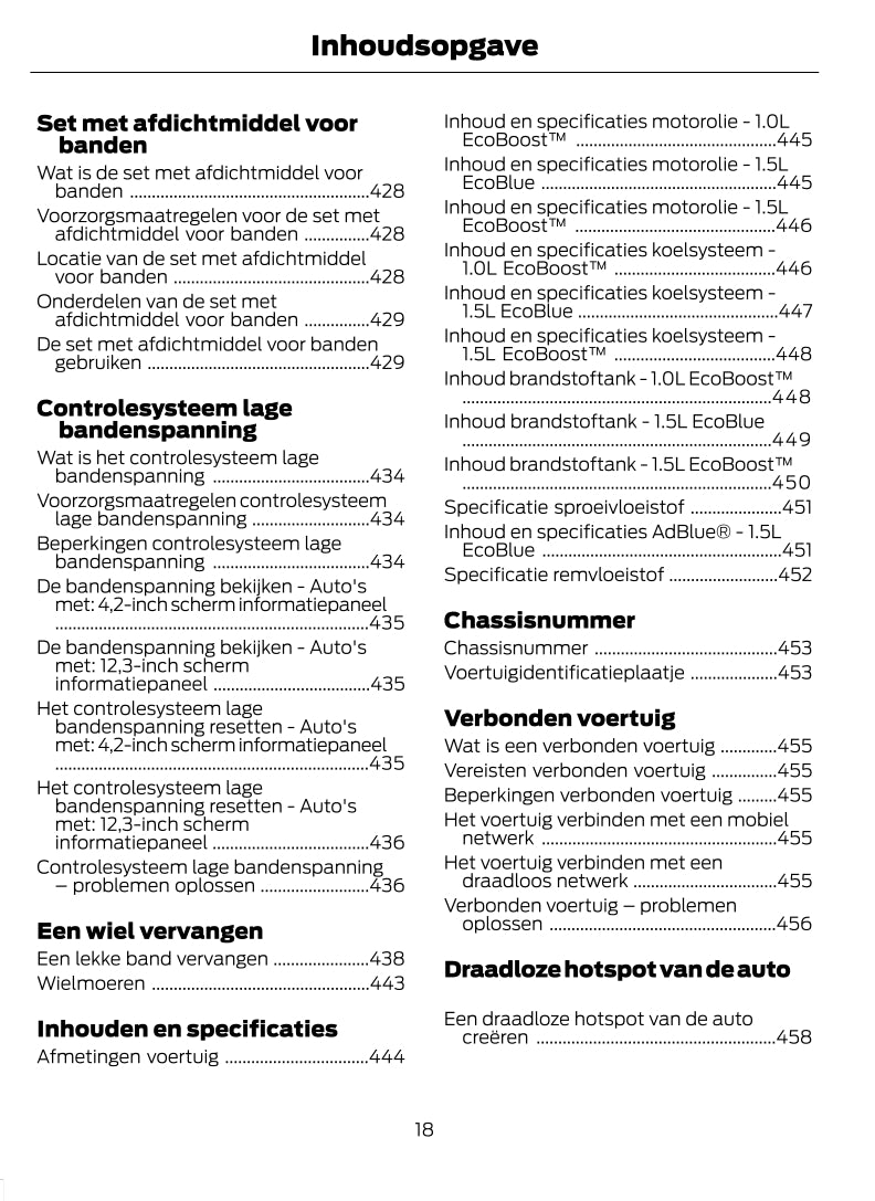 2022-2023 Ford Puma Owner's Manual | Dutch