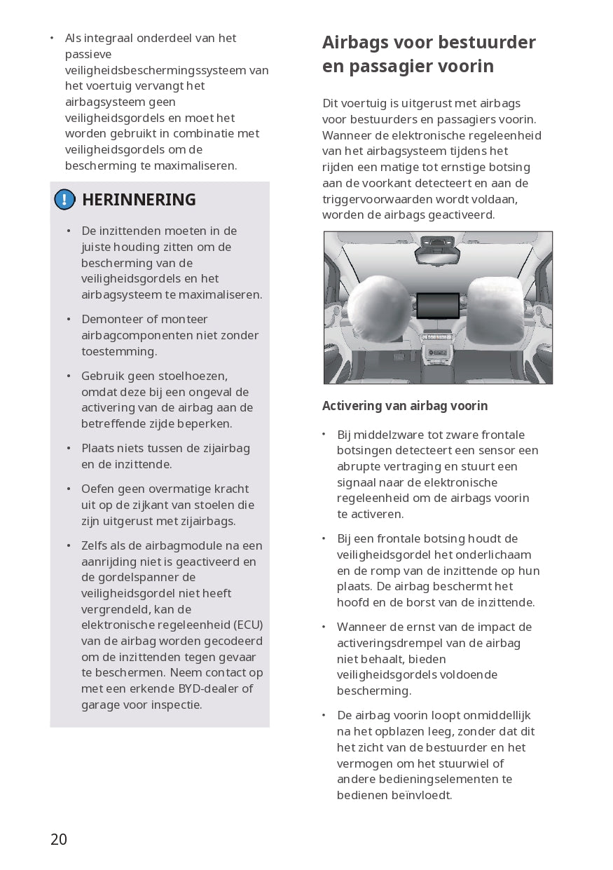 2023-2024 BYD Dolphin Owner's Manual | Dutch