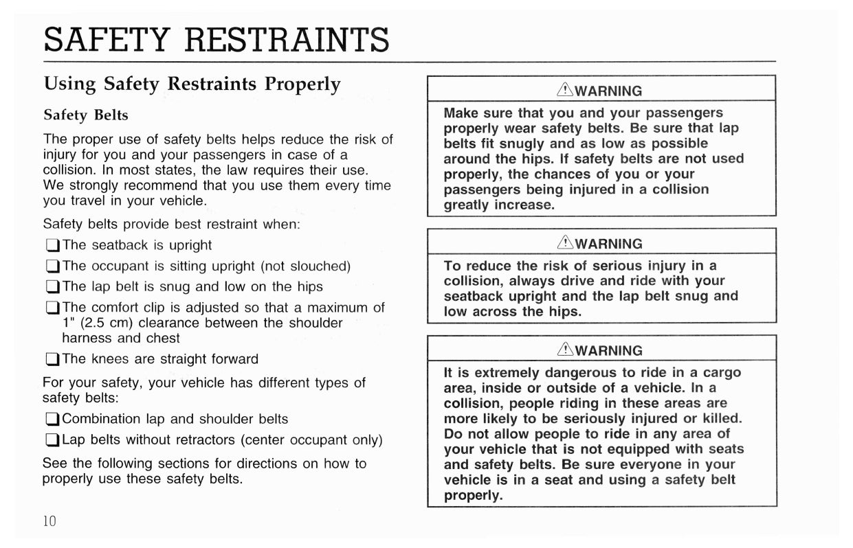 1997 Ford L-Series Owner's Manual | English