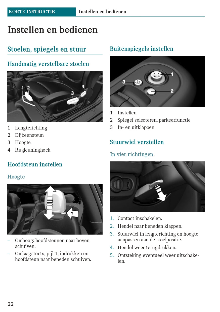 2021 Mini Mini 3 Door/Mini 5 Door Owner's Manual | Dutch