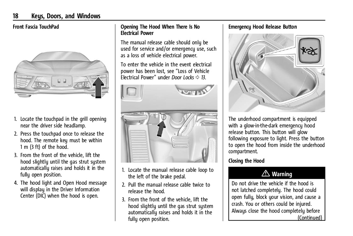 2023 Chevrolet Corvette Owner's Manual | English